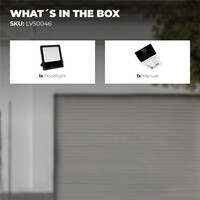 Ledvion LED Floodlight 200W – Philips Lumileds - 4000K - 28.000 Lumen – Asymmetrical - 5 Year warranty