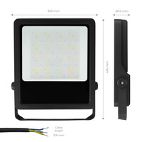 Ledvion LED Floodlight 200W – Philips Lumileds - 6000K - 28.000 Lumen – Asymmetrical - 5 Year warranty