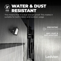 Ledvion LED Floodlight 100W - Osram LED - IP65 - 4000K - 12.000 Lumen - 5 Year Warranty