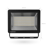 Ledvion LED Floodlight 100W - Osram LED - IP65 - 4000K - 12.000 Lumen - 5 Year Warranty