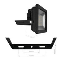 Ledvion LED Floodlight 100W - Osram LED - IP65 - 4000K - 12.000 Lumen - 5 Year Warranty