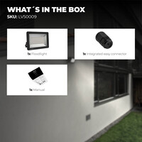 Ledvion LED Floodlight 100W - Osram LED - IP65 - 4000K - 12.000 Lumen - 5 Year Warranty