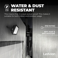 Ledvion LED Floodlight 150W - Osram LED - IP65 - 6500K - 18.000 Lumen - 5 Year Warranty