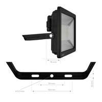 Ledvion LED Floodlight 150W - Osram LED - IP65 - 6500K - 18.000 Lumen - 5 Year Warranty