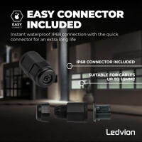 Ledvion LED Floodlight With PIR Sensor - 150W - Osram LED - IP65 - 6500K - 18.000 Lumen - 5 Year Warranty