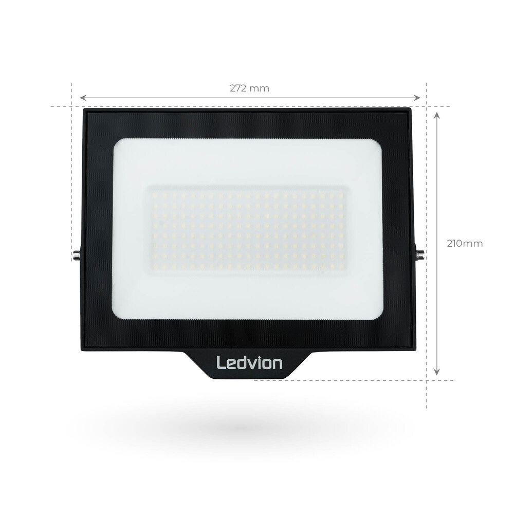 Ledvion LED Floodlight 100W - Osram LED - IP65 - 4000K - Cool White - 12.000 Lumen