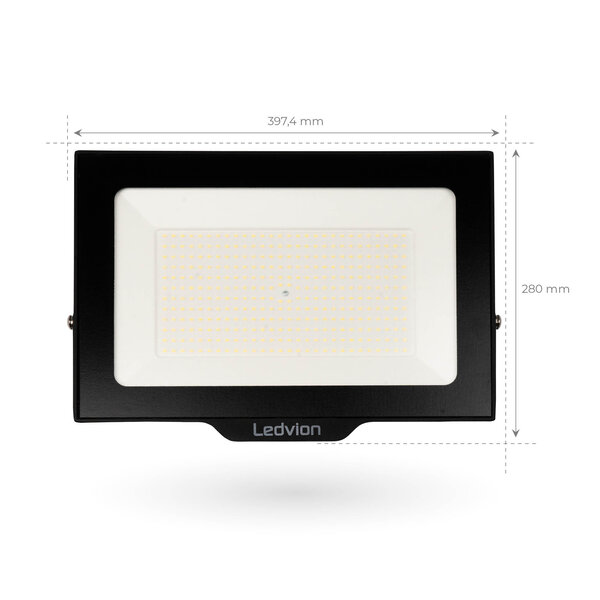 Ledvion LED Floodlight 200W - Osram LED - IP65 - 4000K - Cool White - 24.000 Lumen