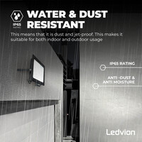 Ledvion LED Floodlight 200W - Osram LED - IP65 - 6500K - Daylight - 24.000 Lumen