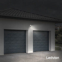 Ledvion LED Floodlight With PIR Sensor - 10W - Osram LED - IP65 - 4000K - 1100 Lumen - Outdoor Security Lights