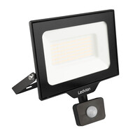 Ledvion LED Floodlight With PIR Sensor - 50W - Osram LED - IP65 - 6500K - 6000 Lumen - Outdoor Security Lights