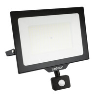 Ledvion LED Floodlight With PIR Sensor - 150W - Osram LED - IP65 - 6500K - 18.000 Lumen - Outdoor Security Lights
