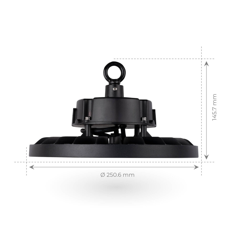 Ledvion LED High Bay 100W - 5 Year Warranty - 6000K - IP65 - Dimmable - 180lm/W - 120° - Sosen Driver