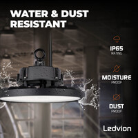 Ledvion LED High Bay 150W - 5 Year Warranty - 6000K - IP65 - Dimmable - 180lm/W - 120° - Sosen Driver