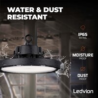 Ledvion LED High Bay 200W - 5 Year Warranty - 4000K - IP65 - Dimmable - 180lm/W - 120° - Sosen Driver