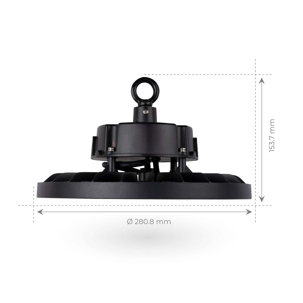 Ledvion LED High Bay 200W - 5 Year Warranty - 4000K - IP65 - Dimmable - 180lm/W - 120° - Sosen Driver