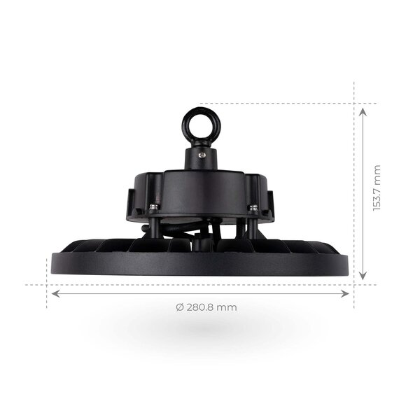 Ledvion LED High Bay 200W - 5 Year Warranty - 4000K - IP65 - Dimmable - 180lm/W - 120° - Sosen Driver