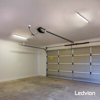 Ledvion 2ft LED Batten with PIR Sensor - 7W - 4000K - Cool White - T8 Fixture - IP65 - Single - Non Corrosive