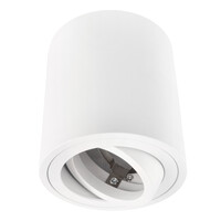 Ledvion LED Single Ceiling Spotlight - GU10 - Dimmable - Adjustable - Modern - Round - Surface Mount Downlight - White