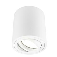 Ledvion LED Single Ceiling Spotlight - 3W - Cool White - Dimmable - Adjustable - Modern - Round - Surface Mount Downlight - White