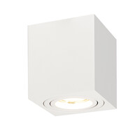 Ledvion LED Single Ceiling Spotlight - 3W - Cool White - Dimmable - Adjustable - Modern - Square - Surface Mount Downlight - White