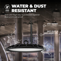 Ledvion LED High Bay 100W - Osram LED - 3000K - IP65 - 110lm/W - 90° - 2 Year Warranty