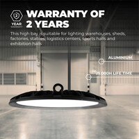 Ledvion LED High Bay 150W - Osram LED - 3000K - IP65 - 110lm/W - 90° - 2 Year Warranty