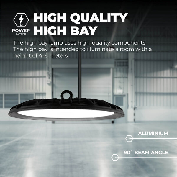 Ledvion LED High Bay 150W - Osram LED - 6000K - IP65 - 110lm/W - 90° - 2 Year Warranty