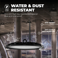 Ledvion LED High Bay 150W - Osram LED - 6000K - IP65 - 110lm/W - 90° - 2 Year Warranty