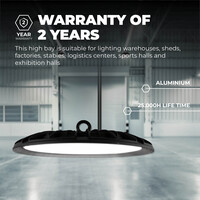 Ledvion LED High Bay 150W - Osram LED - 6000K - IP65 - 110lm/W - 90° - 2 Year Warranty