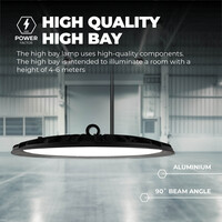 Ledvion LED High Bay 200W - Osram LED - 6000K - IP65 - 110lm/W - 90° - 2 Year Warranty