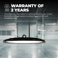 Ledvion LED High Bay 200W - Osram LED - 6000K - IP65 - 110lm/W - 90° - 2 Year Warranty