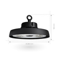 Ledvion LED High Bay 150W - Philips Lumileds - 4000K - IP65 - Dimmable - 192lm/W - 120° - 5 Year Warranty