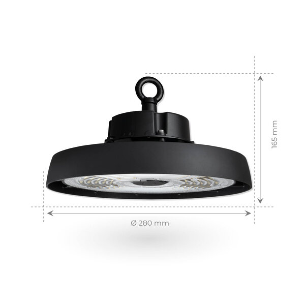 Ledvion LED High Bay 150W - Philips Lumileds - 6000K - IP65 - Dimmable - 192lm/W - 120° - 5 Year Warranty