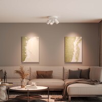 Ledvion LED Ceiling Spotlight With 3 Lights - GU10 - Dimmable - Adjustable - White - Round