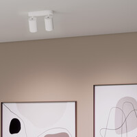 Ledvion LED Ceiling Spotlight With 2 Lights - GU10 - Dimmable - Adjustable - White