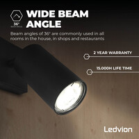 Ledvion Dimmable GU10 LED Bulb - 3W - 2700K - Warm White - 345 Lumen