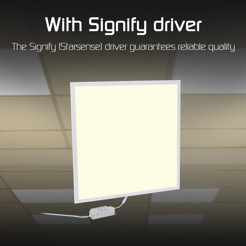 Ledvion 6x LED Panel 60x60 - 36W - 100 Lm/W - 3000K - Flicker Free - UGR <22 - 3 Year Warranty