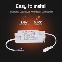 Ledvion 6x LED Panel 60x60 - 36W - 100 Lm/W - 3000K - Flicker Free - UGR <22 - 3 Year Warranty