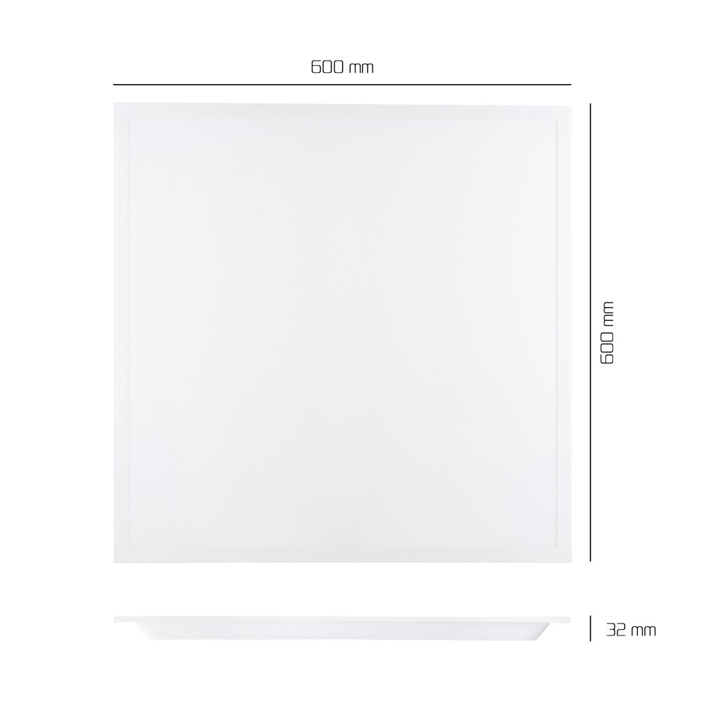 Ledvion 6x LED Panel 60x60 - 36W - 100 Lm/W - 3000K - Flicker Free - UGR <22 - 3 Year Warranty