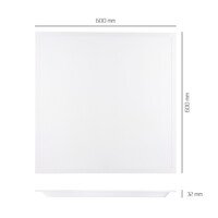 Ledvion 6x LED Panel 60x60 - 36W - 100 Lm/W - 3000K - Flicker Free - UGR <22 - 3 Year Warranty