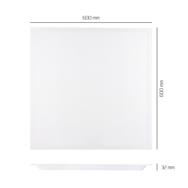 Ledvion 6x LED Panel 60x60 - 36W - 100 Lm/W - 3000K - Flicker Free - UGR <22 - 3 Year Warranty