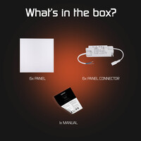 Ledvion 6x LED Panel 60x60 - 36W - 100 Lm/W - 3000K - Flicker Free - UGR <22 - 3 Year Warranty