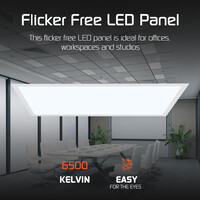 Ledvion Lumileds LED Panel 60x30 - 20W - 125 Lm/W - 6500K - 5 Years Warranty