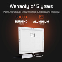 Ledvion Lumileds LED Panel 30x30 - 12W - 125 Lm/W - 4000K - 5 Years Warranty - Incl. Dimmable LED Driver