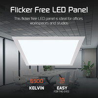 Ledvion Lumileds LED Panel 30x30 - 12W - 125 Lm/W - 6500K - 5 Years Warranty - Incl. Dimmable LED Driver