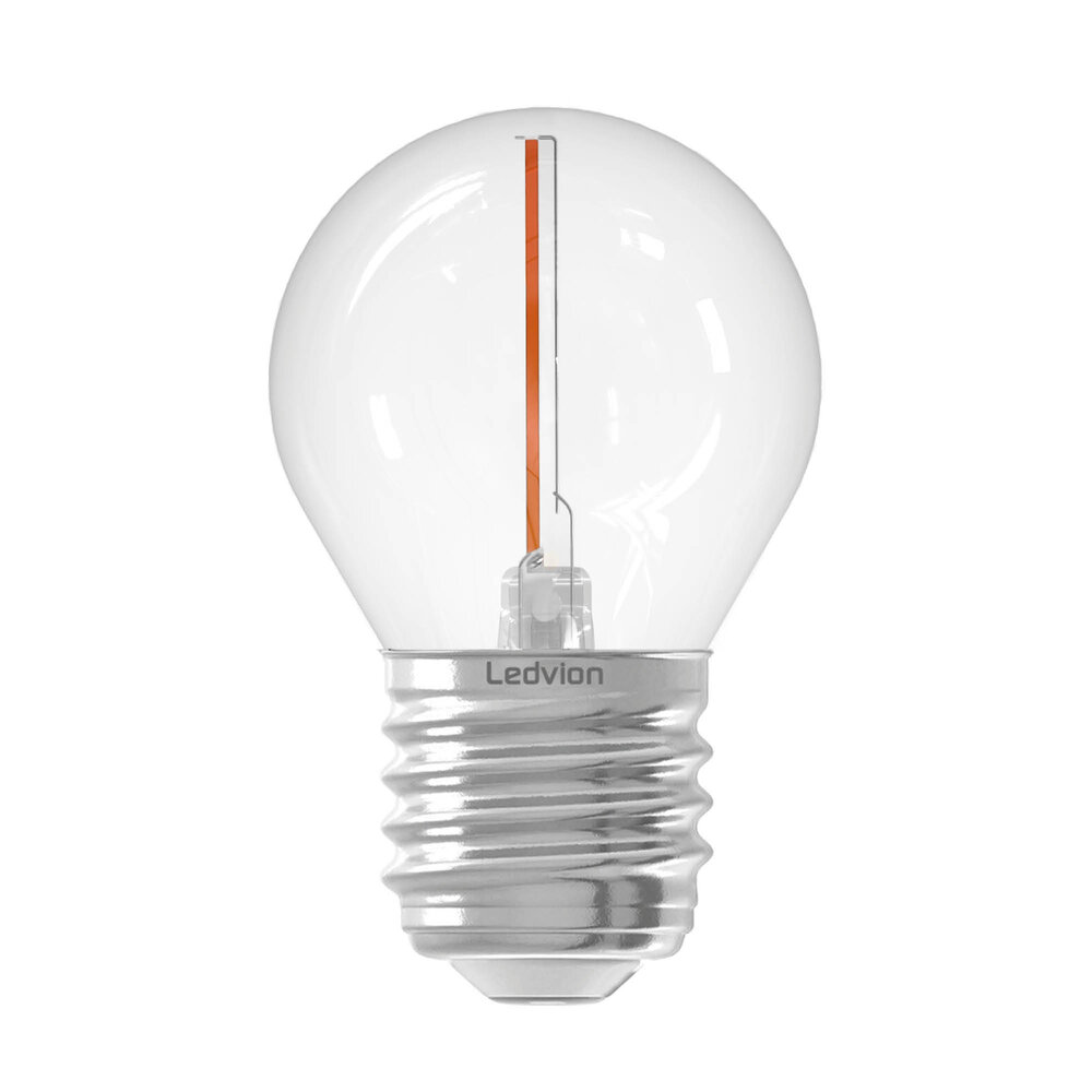 Ledvion 1W - E27 LED Bulb - 2100K - Warm White - Filament - 50 Lumen