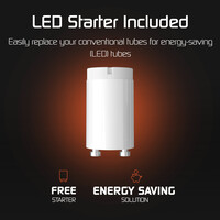 Ledvion 25x 2ft LED Tube - 9W - 4000K - 100lm/W