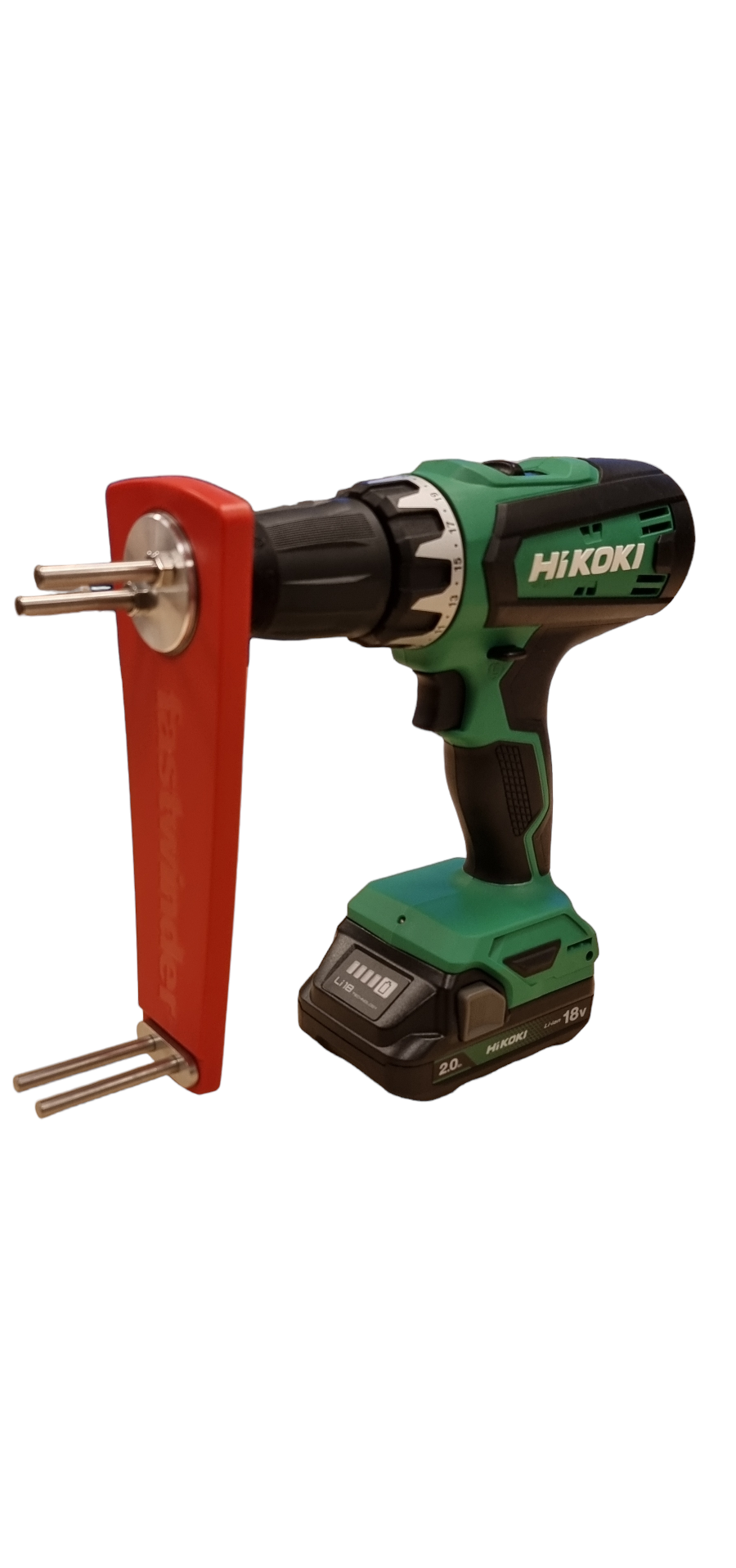 Dynello Fastwinder mit Hikoki Akkubohrmaschine