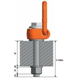 pewag PLAW M12 drehbare Ringschraube