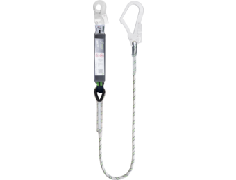 Verbindungsmittel mit Falldämpfer aus Kernmantelseil 2 m mit Karabiner